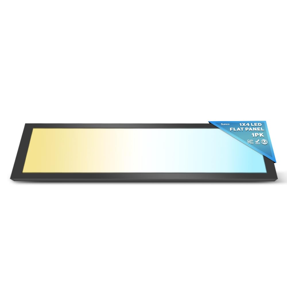Sunco 1x4 LED Flat Panel Light, Dual Selectable CCT 3500K/4000K